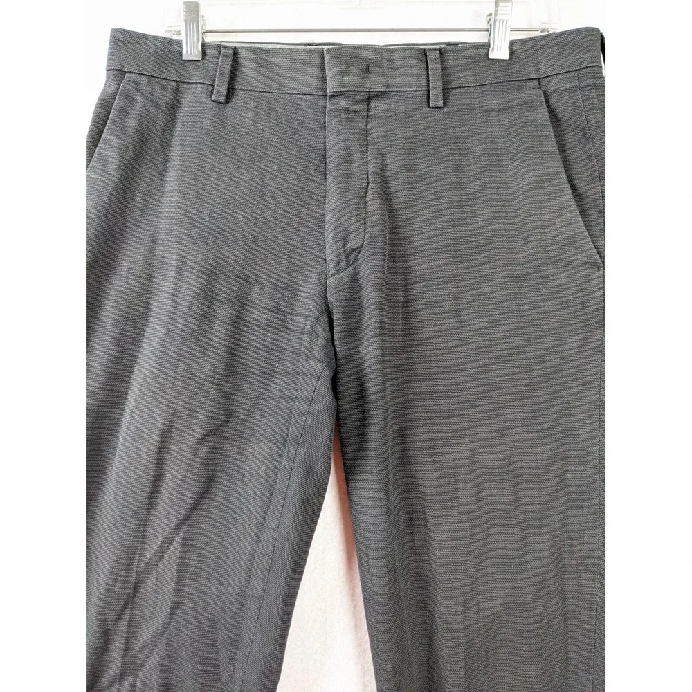 Murano Alex Fit Mens Pants Size 32x 32 Wardrobe Essentials Cotton‎ Blend Black